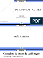 Avaliação de Software - CCT0109