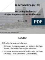 Semana 2 - Factores de Equivalencia - Flujos Simples y Series Uniformes