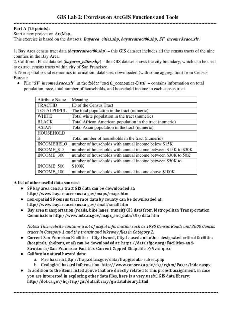 ArcGIS Tools for Bay Area Analysis | PDF | Geographic Information ...