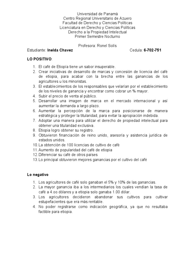 Propiedad Intelectual | PDF | café | Propiedad intelectual