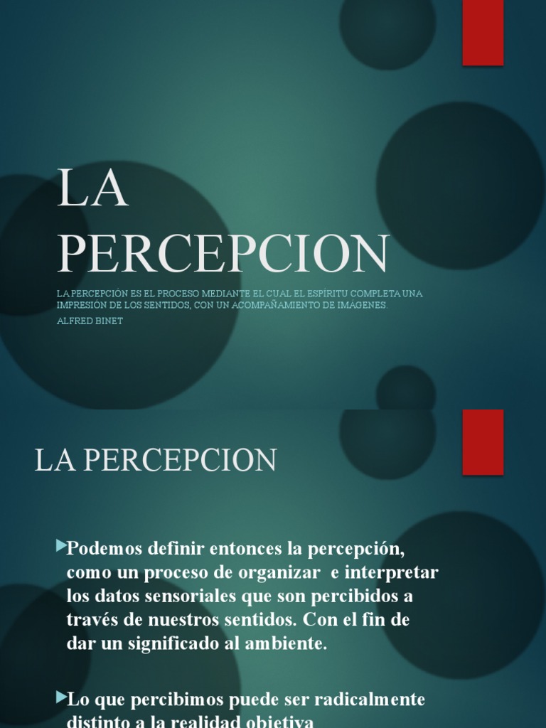 Elementos y significado de la percepción | PDF | Percepción | Neurociencia