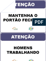 Placas para Imprimir Nas Obras - Editáveis - A4