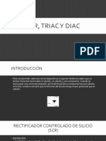 SCR, TRIAC Y DIAC. Electrónica de Potencia - PDF