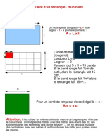 Lecon Et Exercices Calculer L Aire D Un Rectangle D Un Carre 1 Correction