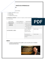 Sesión de Aprendizaje