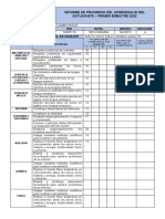 Informe de Progreso Del Aprendizaje Del Estudiante