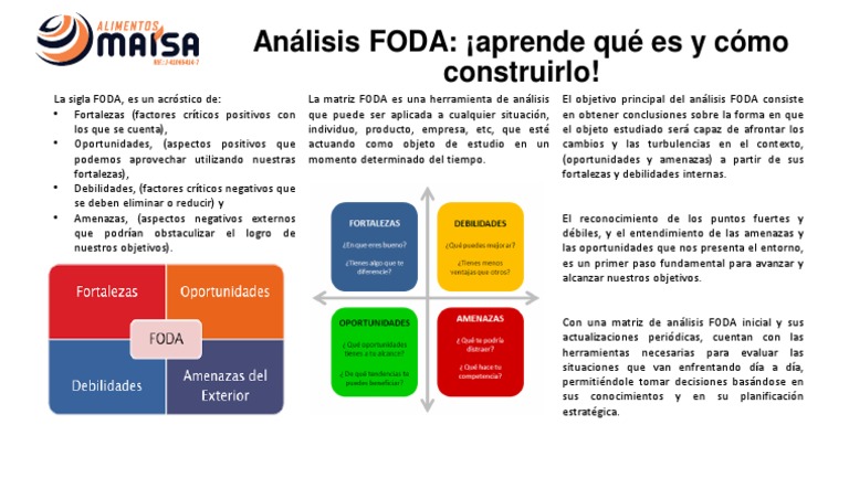 Análisis FODA: Guía para construirlo | PDF | Análisis FODA | Business