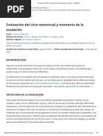 Evaluation of The Menstrual Cycle and Timing of Ovulation - UpToDate