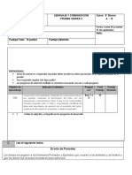 Prueba Unidad 3 Leng 5° A y B