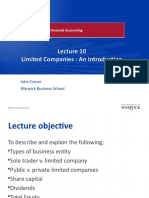 Lecture 10 Limited Companies 2015