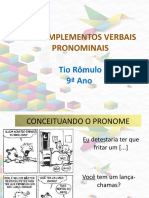 Os complementos verbais pronominais