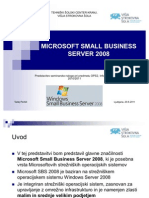 Microsoft Small Business Server 2008 (Prezentacija)