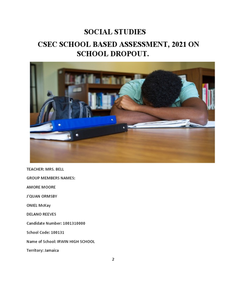 Social Studies School Based Assessment 4 PDF Survey Methodology