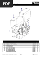 Zebra ZC100/ZC300 Parts Catalog | PDF | Printer (Computing) | Vehicles