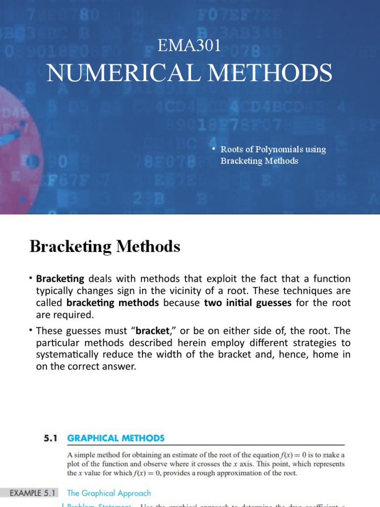 6 Bracketing Methods (Roots of Polynomials) | PDF
