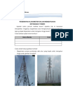 Mengukur Tinggi Menara Dengan Klinometer Sederhana