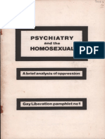 Psychiatry and Homosexual