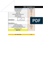 PIPE THICKNESS CALCULATION FORMULA AND PARAMETERS