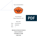 B10020352 - Irwanda Imawan - Antropologi Hukum - Kelas J PDF