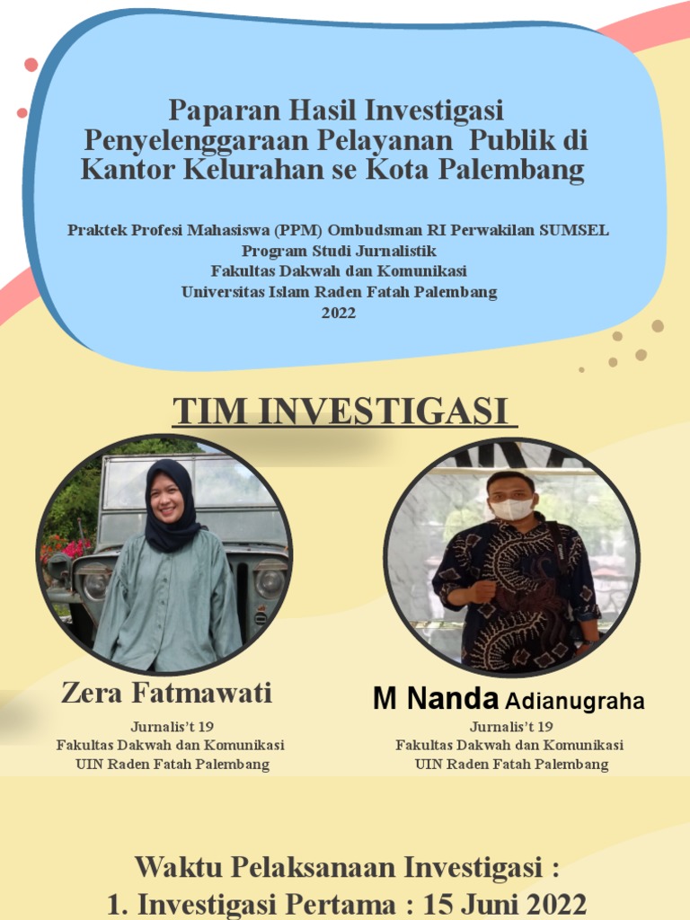 Contoh Paparan Investigasi | PDF
