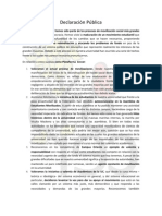 Download DECLARACIN PBLICA CRECER UC by Crecer Uc SN59690461 doc pdf