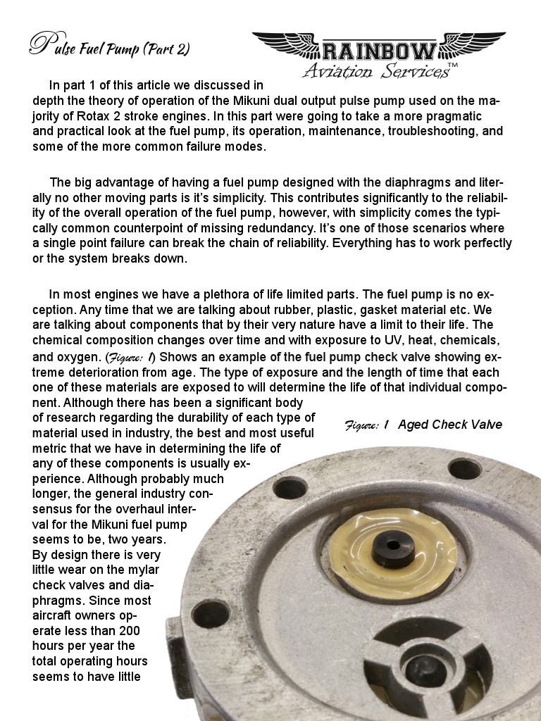 Maintaining Reliability of the Pulse Fuel Pump A Practical Guide to