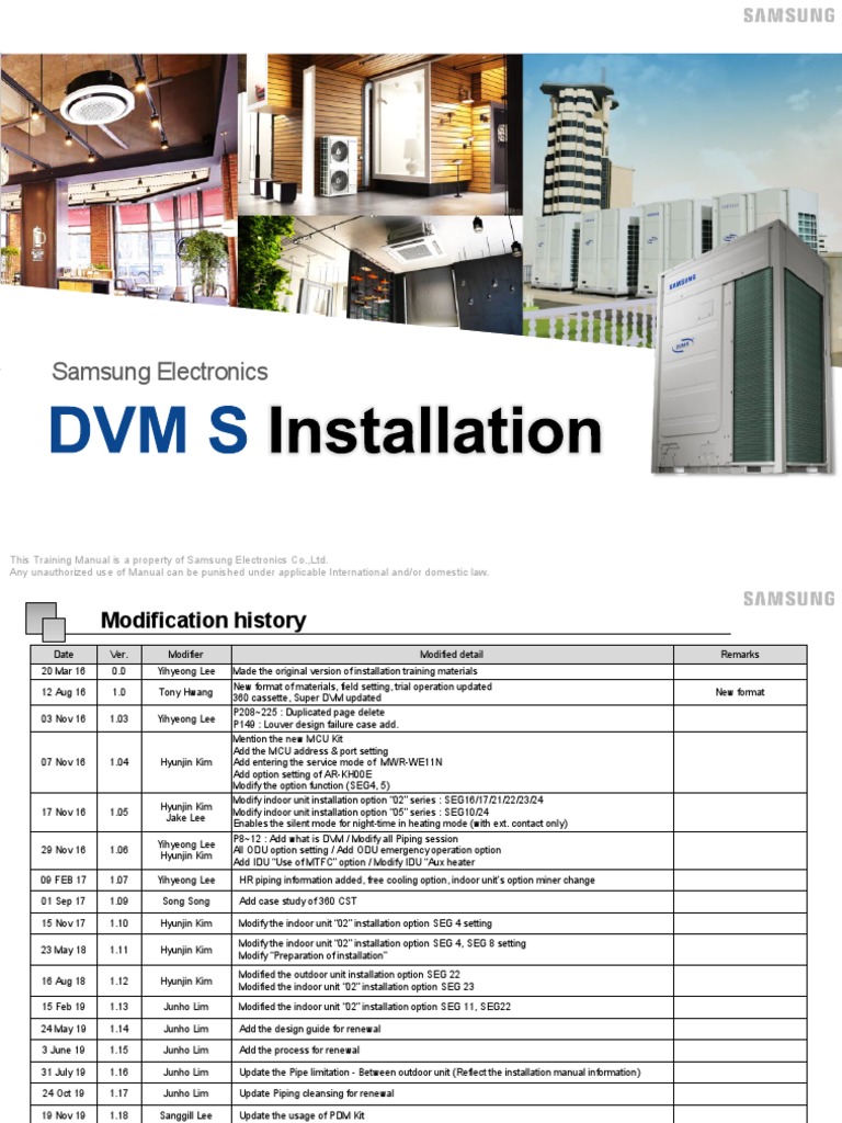 VRF DVM S Installation GL en 2020 Ver1 20 | PDF | Pipe (Fluid ...