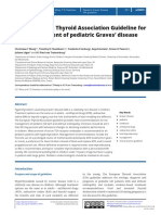 (22350802 - European Thyroid Journal) 2022 European Thyroid Association Guideline For The Management of Pediatric Graves' Disease