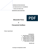 Educacion Fisica y Frecuencia Cardiaca