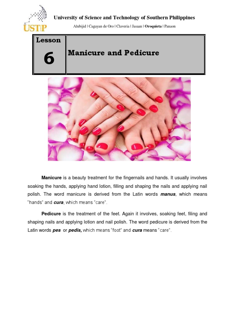 Tools, Materials, and Equipment for Providing Nail Care Services PDF