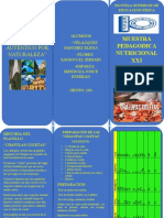 Triptico Muestra Pedagógica Nutricional Chalupas Coletas