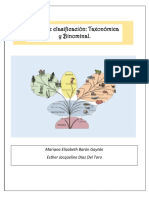 Tipos de Clasificación - Taxonómica y Binominal - Mariana Elizabeth Baron Gaytan - Esther Jaqueline Diaz Del Toro