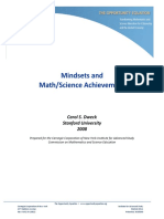 Mindset and Math Science Achievement - Nov 2013