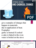 Physicl and Chemical Change