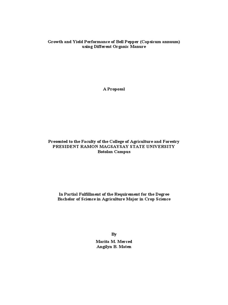 Edited Bell Pepper PDF Chili Pepper Fertilizer