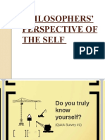 Philosophers Perspective of The Self