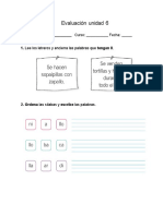 Unidad 6 Forma B. 1º Básico