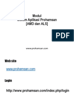Modul Sistem Aplikasi Prohamsan (AMD Dan ALS)