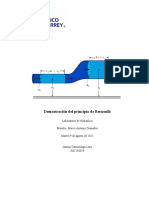 1.3 Demostración Del Principio de Bernoulli