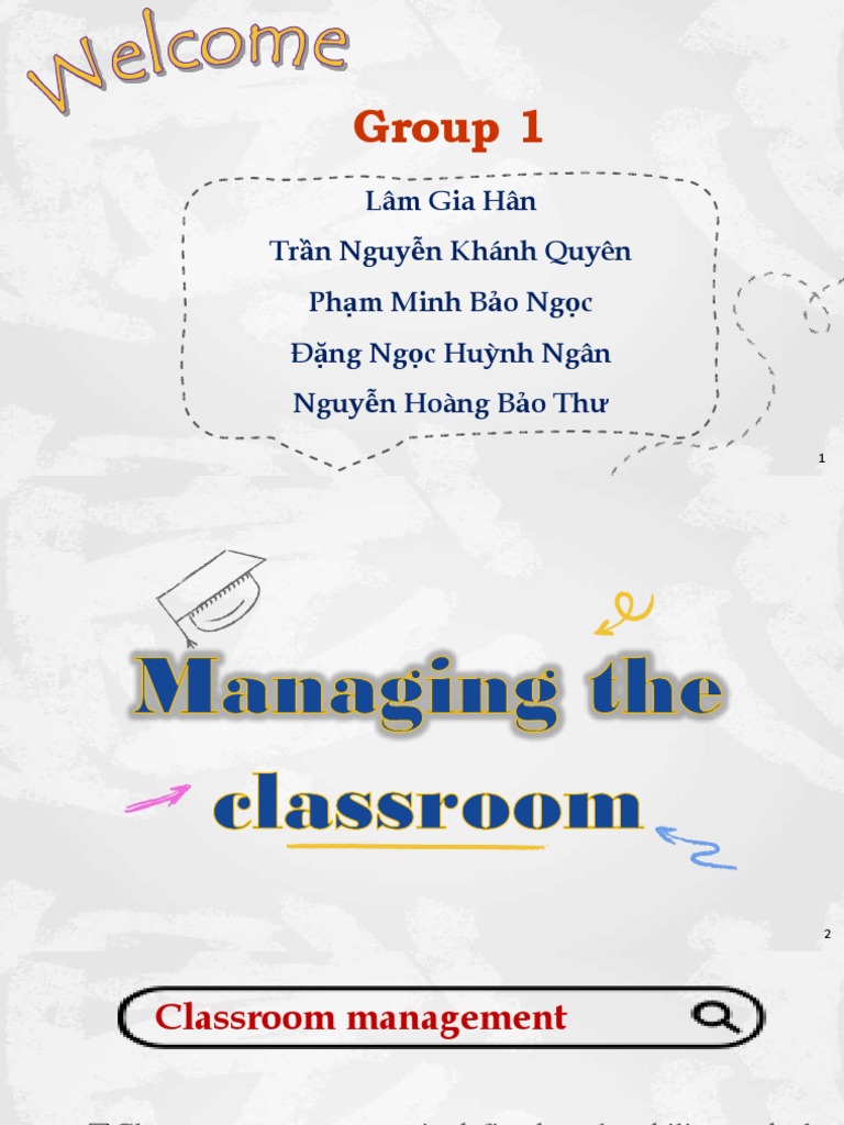(G1) Managing The Classroom PDF Body Language Classroom