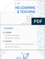 (G2) Describing Learning & Teaching
