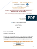 Competencia Digital Análisis en Personal Docente de La Escuela Ciencias de La Administración de La UNED de Costa Rica