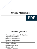 Greedy Algorithms - MinimumSpanningTrees