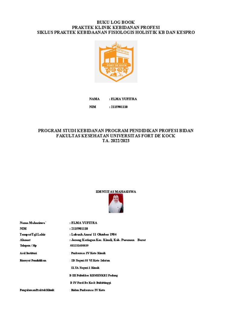 Log Book Elma Siklus 7 Pdf