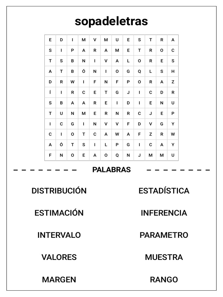 Act Eq. 5 Sopa de Letras | PDF