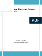 Organizational Theory and Behavior - Written Assignment Unit 2