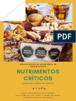 Nutrimentos críticos: sellos de advertencia en alimentos