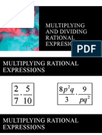 Multiplying and Dividing Rational Expresions