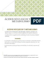 Ácidos Nucleicos y Metabolismo