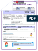 01 de Set - A y C - Modelamos Con Plastilina - Iii Ciclo